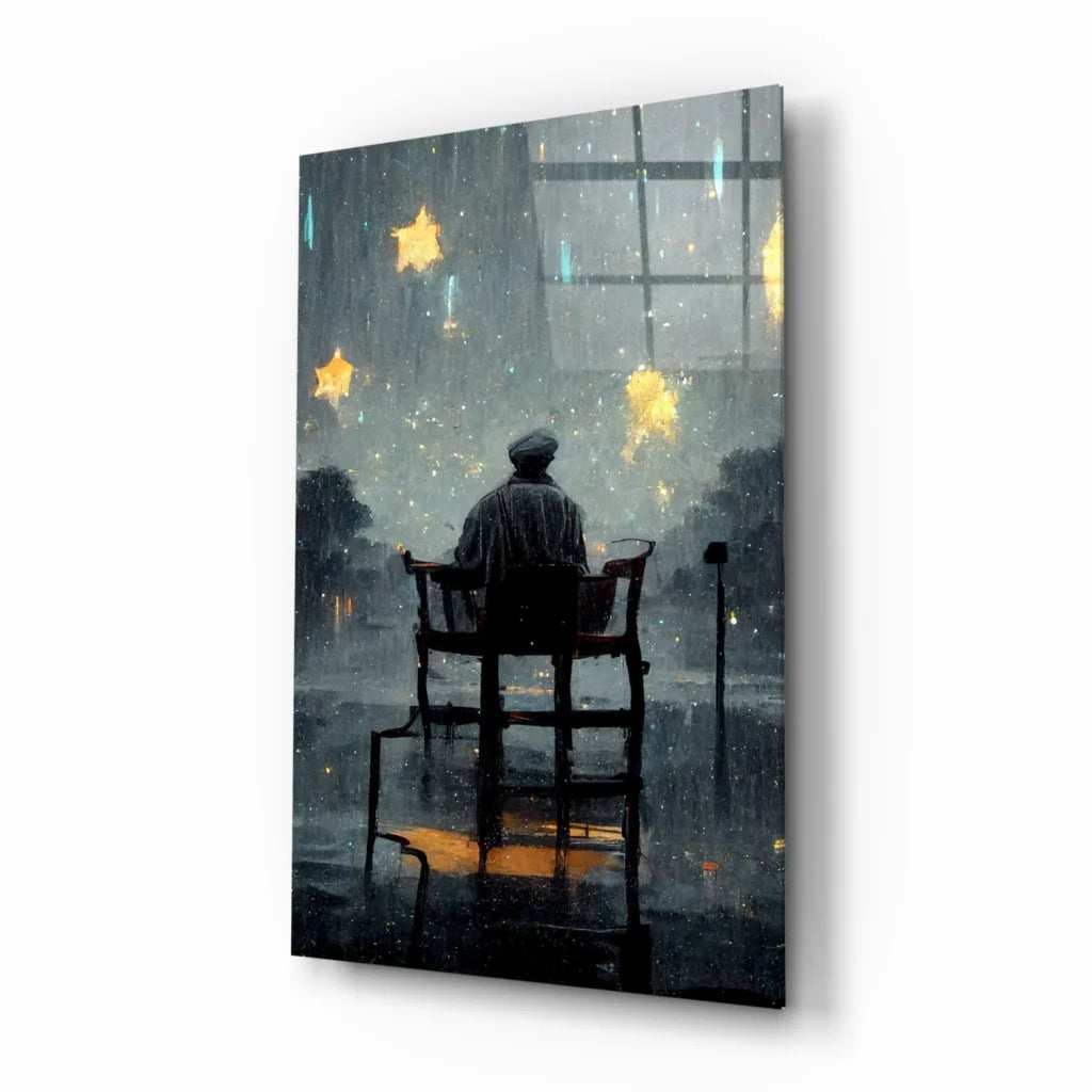 Starry Rain Night Wall Art Canvas Print for Your Space | Insigneart USA | vintageantiquesgifts.com