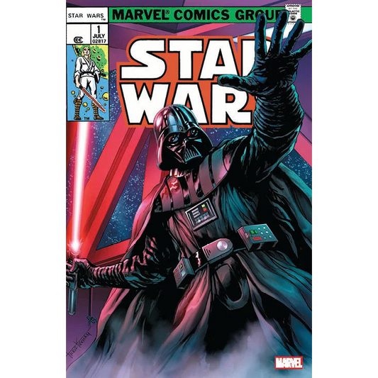 Star Wars comics spot Tyler Kirkham exclusive Darth Vader and Luke Skywalker cover