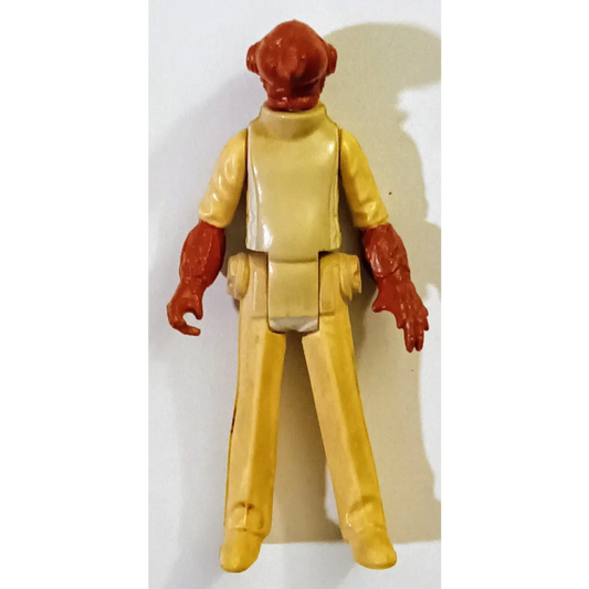 Vintage 1982 Star Wars action figure Admiral Ackbar in yellow outfit