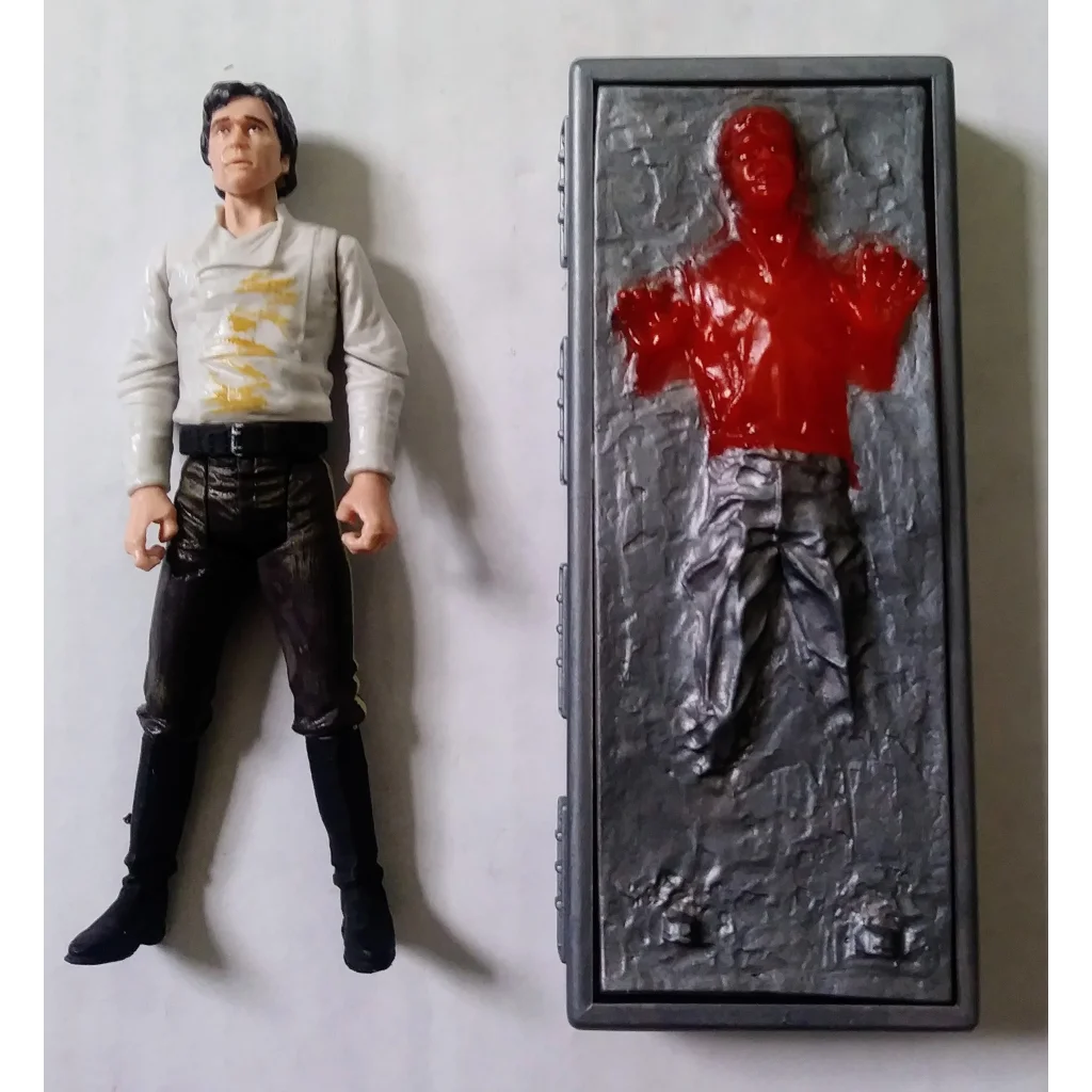 Han Solo in carbonite Star Wars action figure Battle of Carkoon
