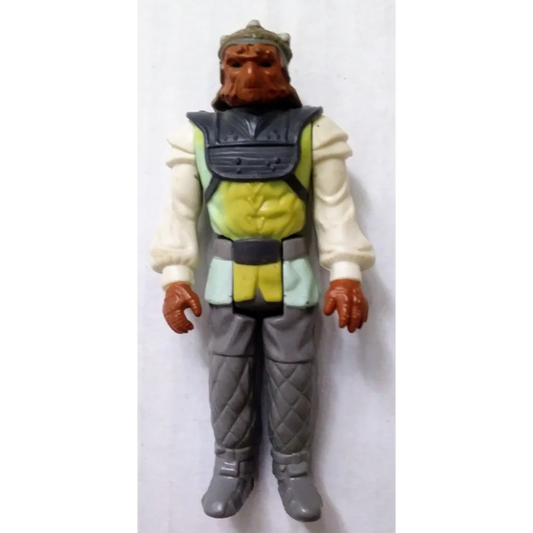 Vintage 1983 Star Wars action figure Nikto Skiff Guard with Chewbacca vest