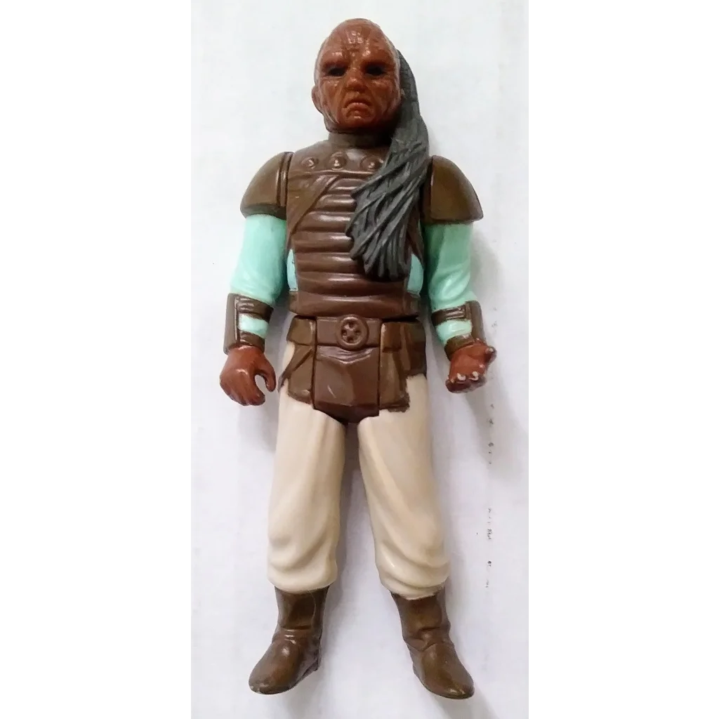 Vintage 1983 Star Wars action figure Weequay in brown green armor