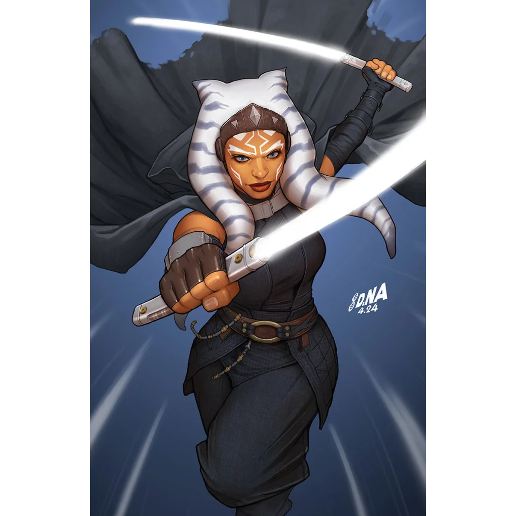 Star Wars Ahsoka Togruta with lightsabers from Unknown Comics David Nakayama variant