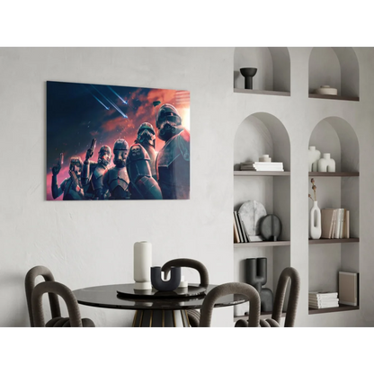 Clone Troopers Battle Scene Star Wars Canvas Wall Art