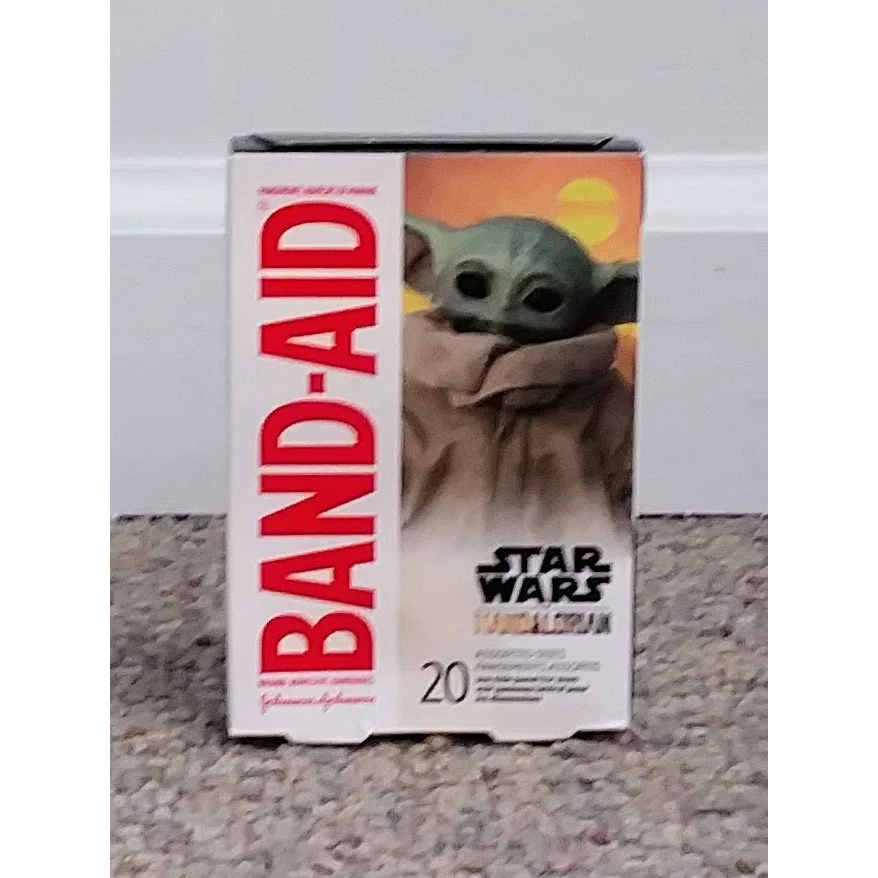 20-count Star Wars Grogu bandages from The Mandalorian