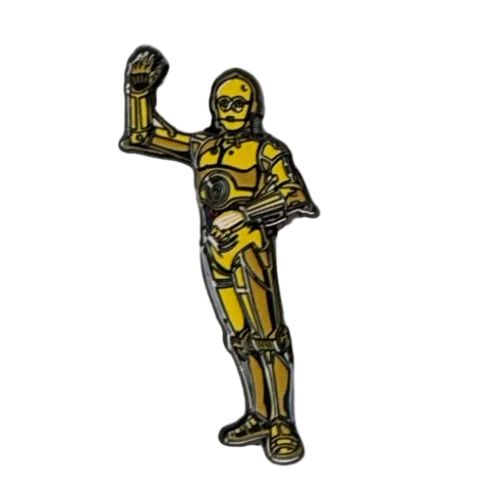 Gold C-3PO enamel pin from Star Wars blind box at SWC TOKYO 2025