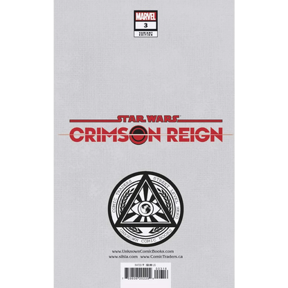 Star Wars Crimson Reign comic book variant edition #3 for epic Star Wars Crimson fans