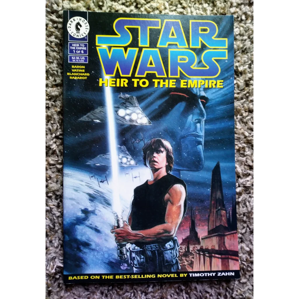 Star Wars Dark Horse Comics Heir to Empire #1 Thrawn lightsaber scene