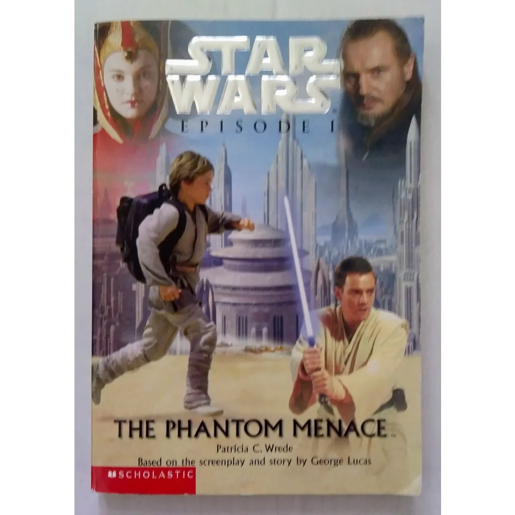 Star Wars Episode I The Phantom Menace paperback book cover