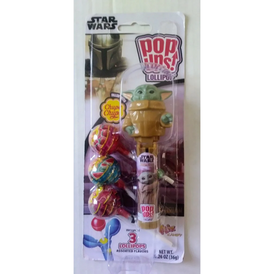 Star Wars Flix Candy Pop Ups with Baby Yoda and fruity lollipops