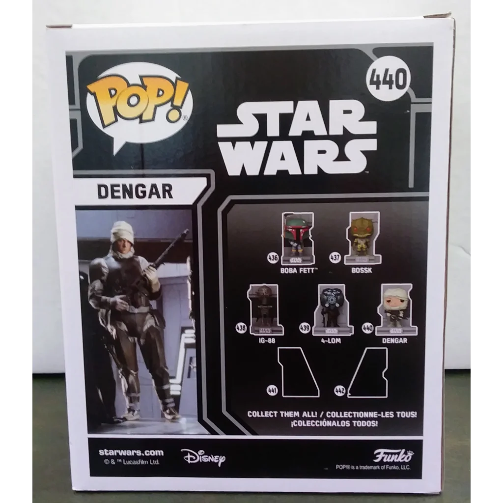 Star Wars Funko Pop Dengar Bounty Hunter figure 440 box