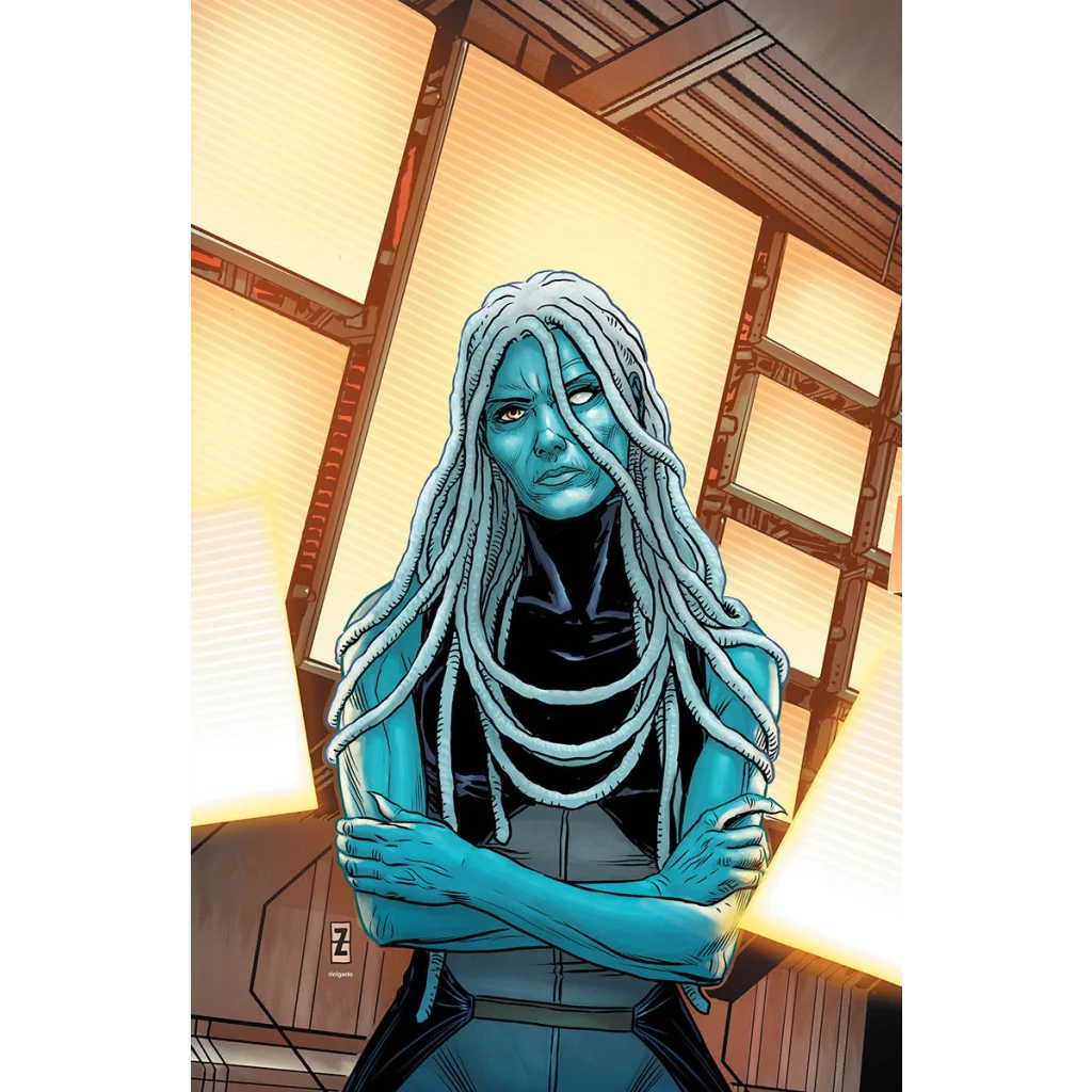 Blue-skinned woman with dreadlocks from Star Wars Hidden Empire Issue 4