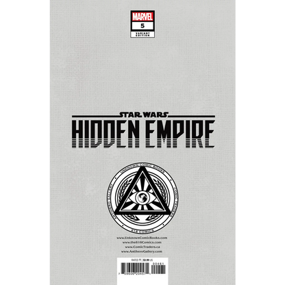 Star Wars Hidden Empire comic issue 5 with gray cover and Eye of Providence symbol