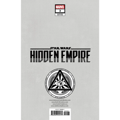 Star Wars Hidden Empire graded blue label variant comic book display