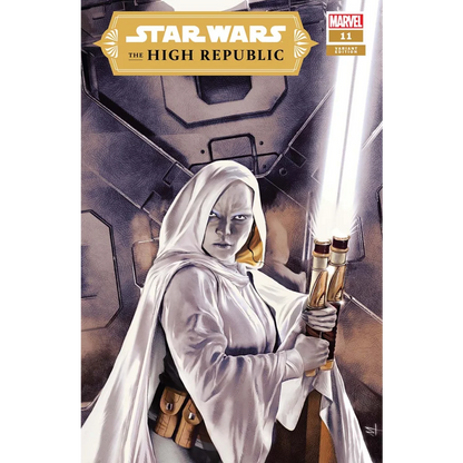 Star Wars High Republic 11 Variant Cover with hooded figure and white lightsaber