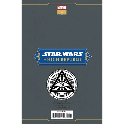 Star Wars High Republic 4 graded blue label variant comic book display