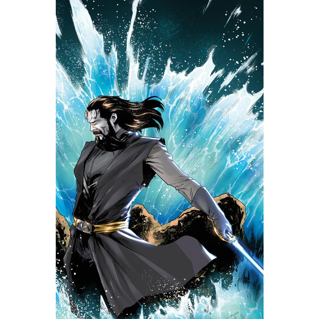 Star Wars High Republic Porter Engle Blade Comic Adventure cover with bearded man and blue lightsaber