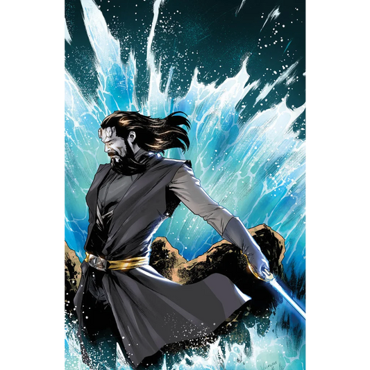 Star Wars High Republic Porter Engle Blade Comic Adventure cover with bearded man and blue lightsaber