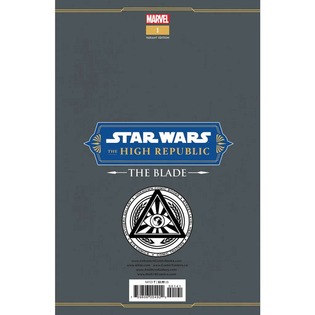 Star Wars High Republic Porter Engle Blade comic with logo and eye triangle emblem