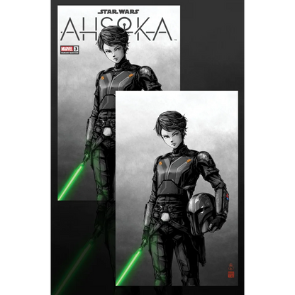 Limited edition Star Wars green lightsaber comic book cover issue 3