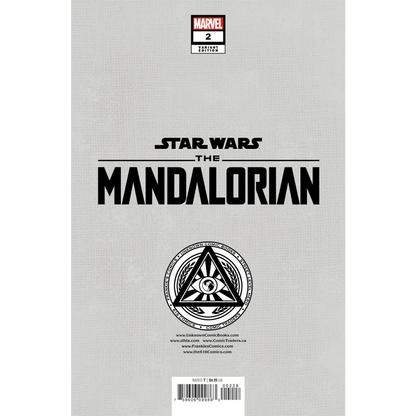 Variant comic cover for Star Wars Mandalorian with graded blue label by Todd Nauck