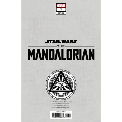 Star Wars Mandalorian Issue 7 graded blue label variant cover by Kaare Andrews