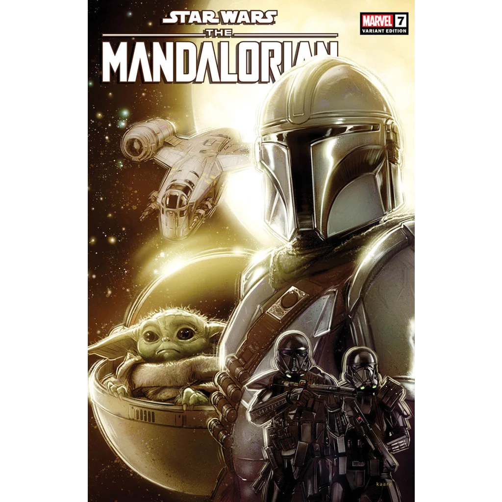 Star Wars Mandalorian comic cover Kaare Andrews graded blue label variant