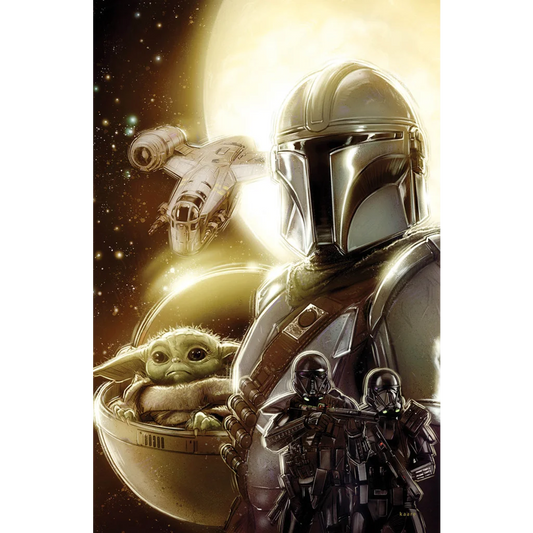 Star Wars The Mandalorian #7 Kaare Andrews Exclusive Virgin Variant | Unknown Comics Exclusive | vintageantiquesgifts.com