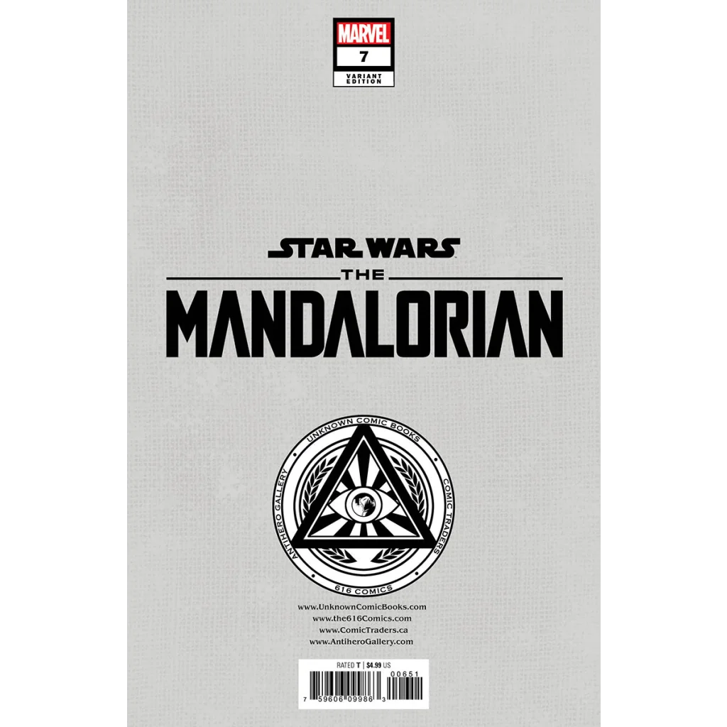 Star Wars Mandalorian Comic Issue 7 Variant Cover The Reckoning SEO-friendly alt text