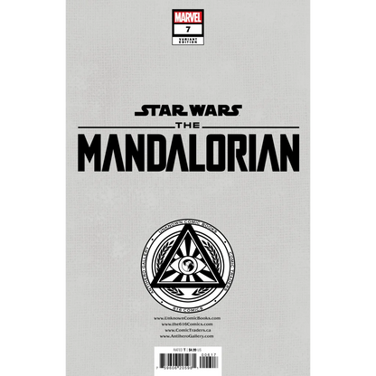 Back cover of Star Wars Mandalorian Season 2 comic by Unknown Comics Mico Suayan