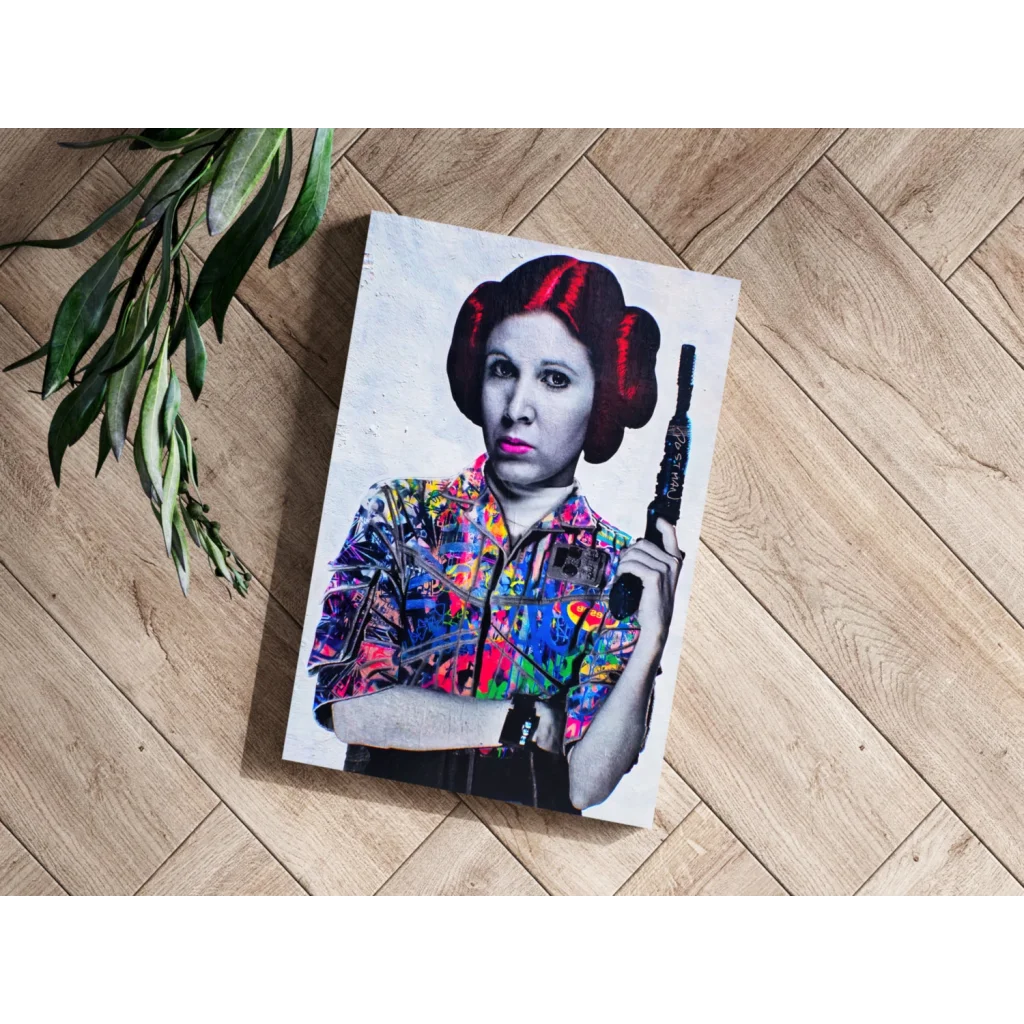 Star Wars Han Solo floral blaster canvas wall art print