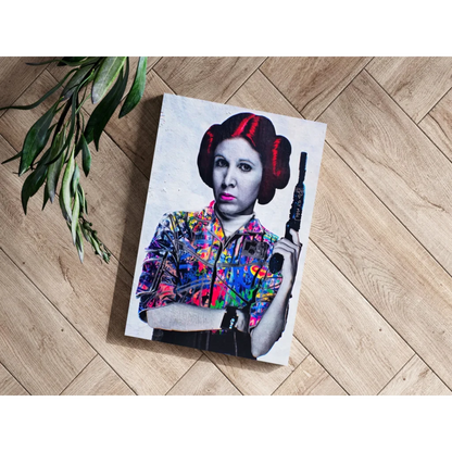 Star Wars Han Solo floral blaster canvas wall art print