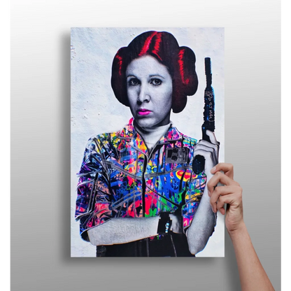 Star Wars Princess Leia Floral Blaster 20x30 inch poster art