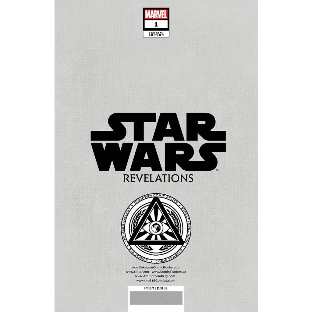 Star Wars Revelations comic with gray cover showcasing bounty hunters adventure