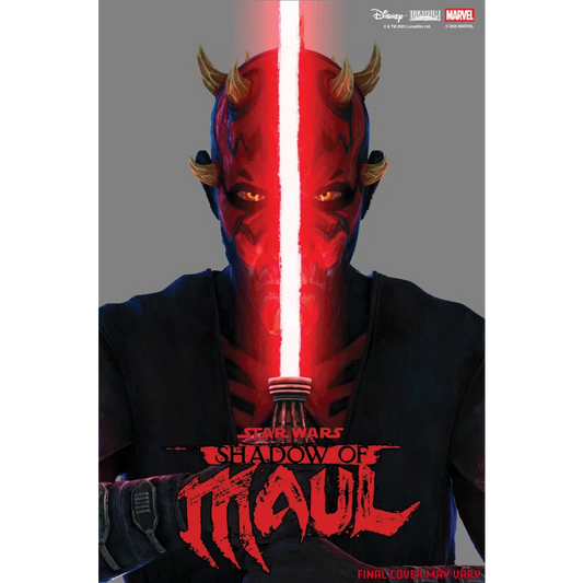 Darth Maul holds red Star Wars lightsaber in Shadow of Maul #1 variant