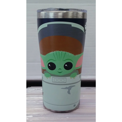 20oz Star Wars Baby Yoda Tervis tumbler in stainless steel