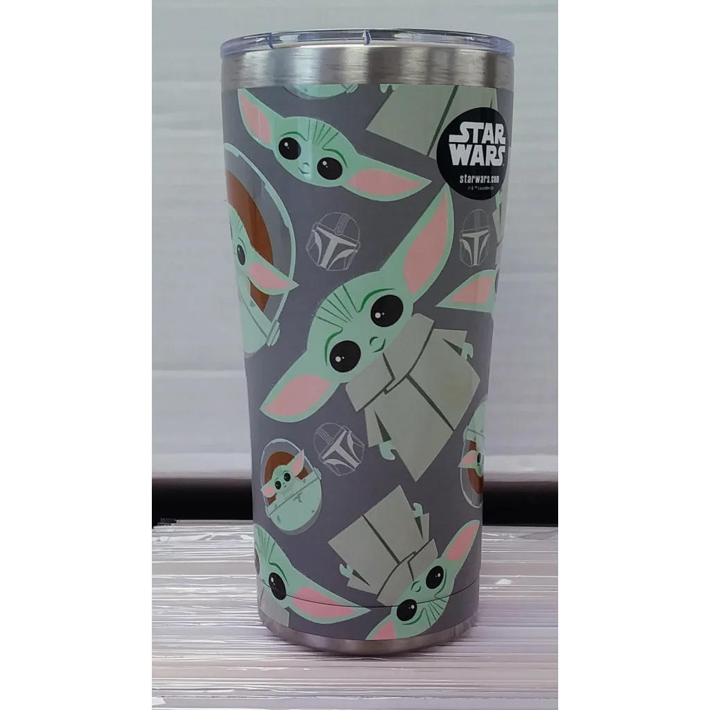 Star Wars Mandalorian child pattern insulated tumbler