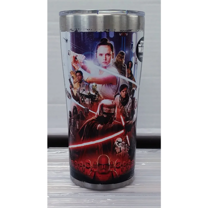 Star Wars Tervis tumbler with red interior, steel lid and handle