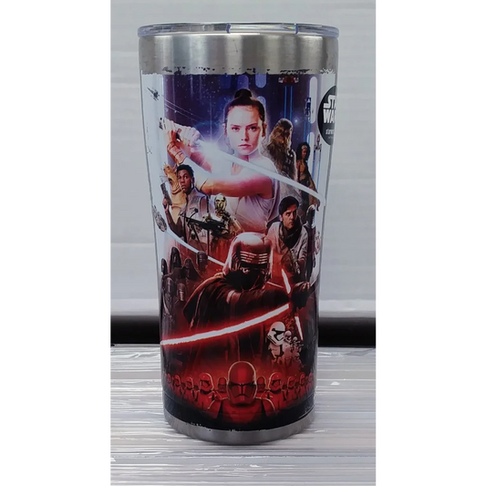 Star Wars Tervis tumbler with red interior, steel lid and handle