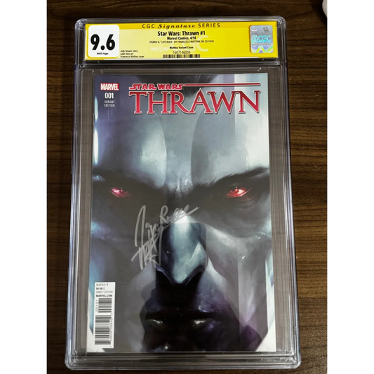 Signed Star Wars Thrawn #1 by Francesco Mattina CGC 9.6 comic