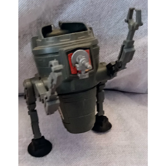 Green and gray Star Wars vehicle robot toy with red accents