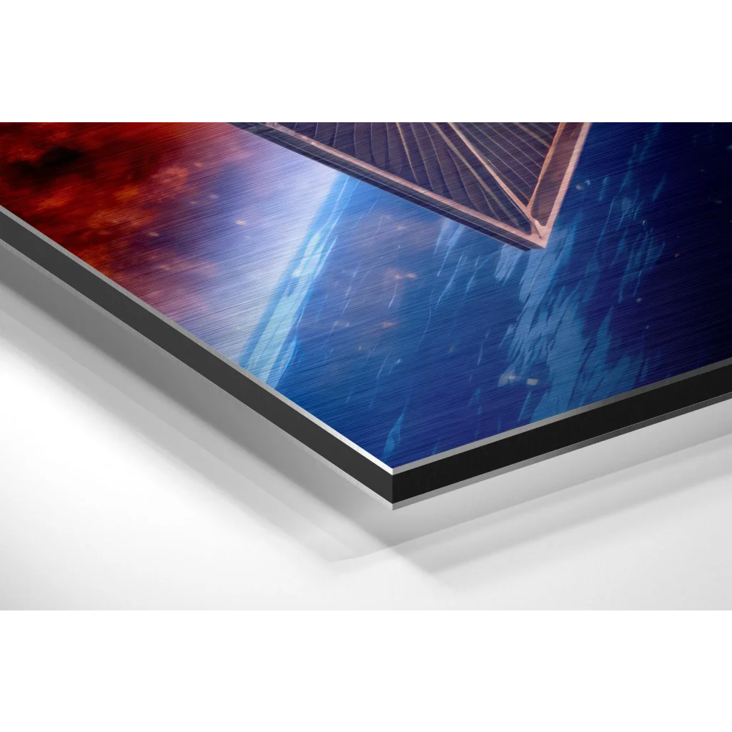 Epic Space Battle on Brushed Aluminium Dibond Print | Glass Wall Art Print | vintageantiquesgifts.com