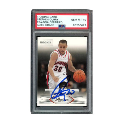 Steph Curry signed 2013 Panini Prestige rookie card PSA Gem MT 10
