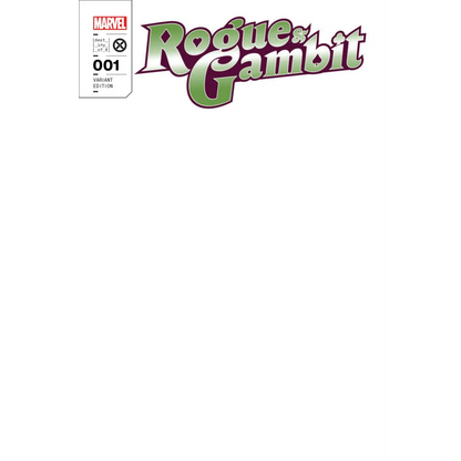 Blank comic book cover for Rogue & Gambit #001 variant edition by Stephanie Phillips