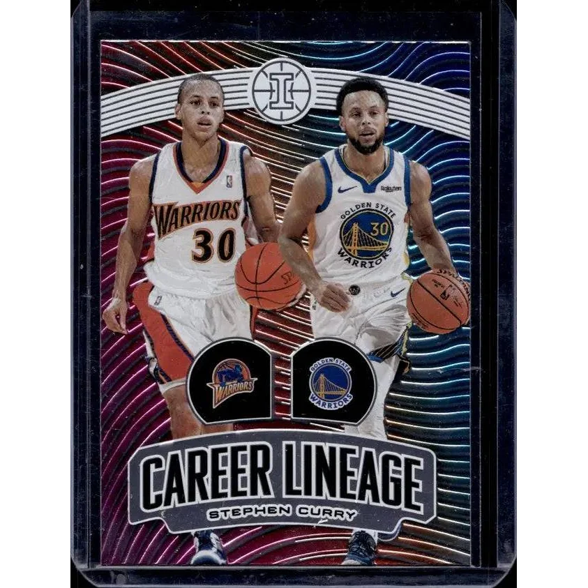 Stephen Curry Panini Illusions Career Lineage Trading Card Insert for collectors