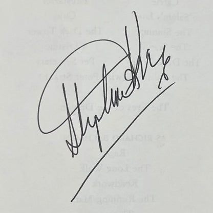 Stephen King autographed Misery first edition with black cursive signature pen and JSA COA