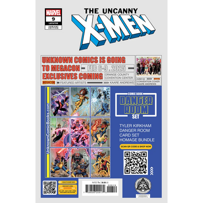 Comic book cover with Stephen Segovia art for Unknown Comics Stephen Wolverine Psylocke Gambit exclusive merchandise