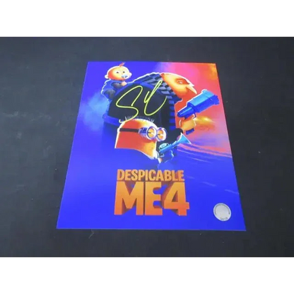 Steve Carell signed 8x10 Despicable Me 4 poster with yellow signature for sale