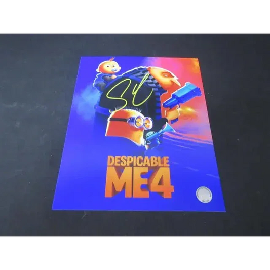 Steve Carell signed 8x10 Despicable Me 4 poster with yellow signature for sale