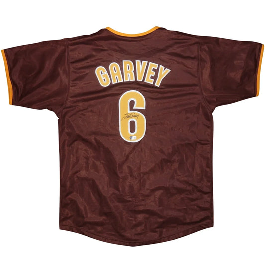 Steve Garvey autographed San Diego baseball jersey with Garvey 6 on back